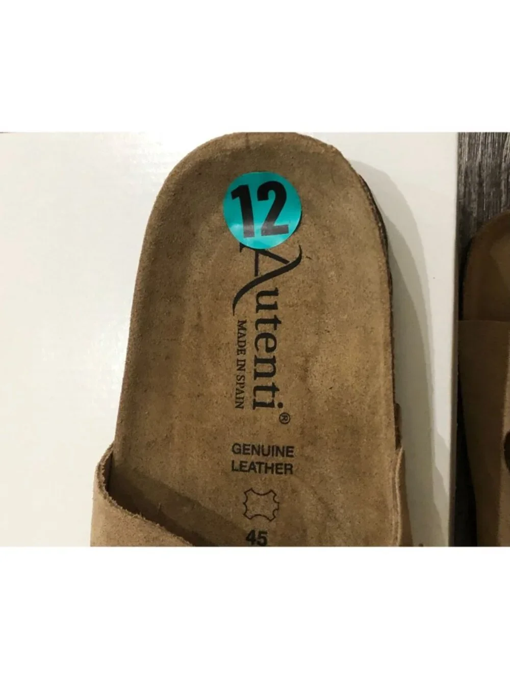 Autenti Sandals Mens Size 12 Brown Double Buckle Made in Spain New in Box